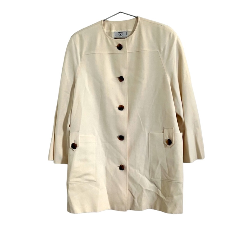 Valentino Miss V Vintage Cream Jacket Size 44